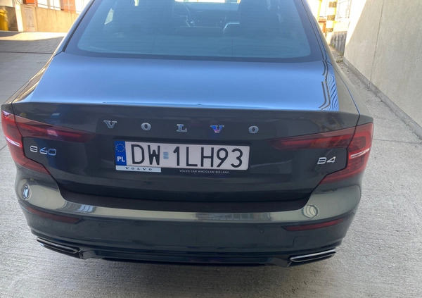 Volvo S60 cena 43050 przebieg: 34000, rok produkcji 2020 z Wrocław małe 37